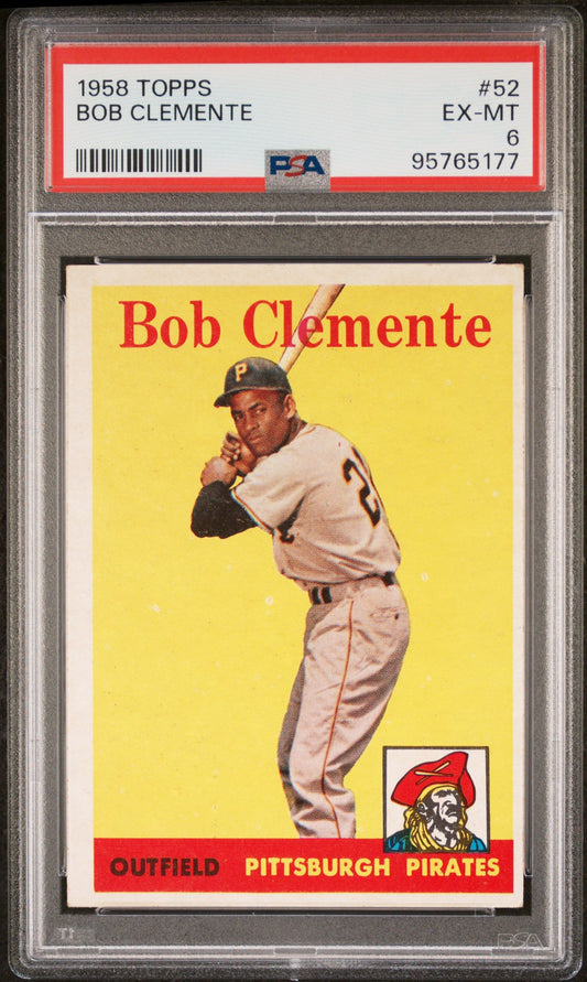 1958 TOPPS BOB CLEMENTE #52 PSA 6