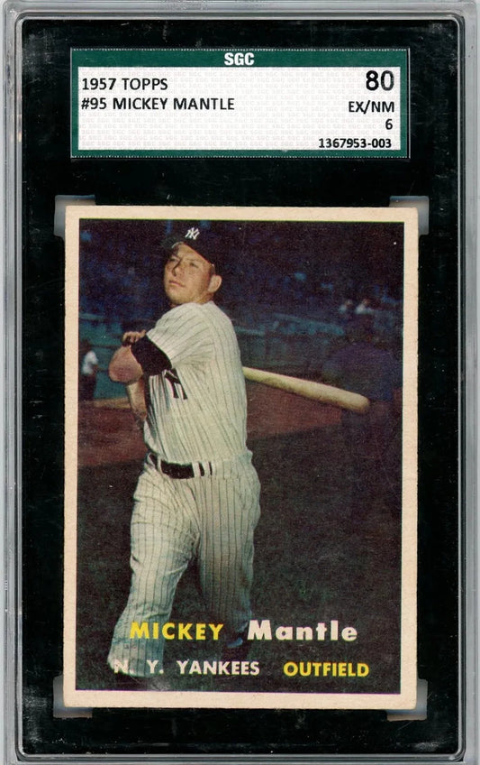 1957 Topps Mickey Mantle #95 SGC 6