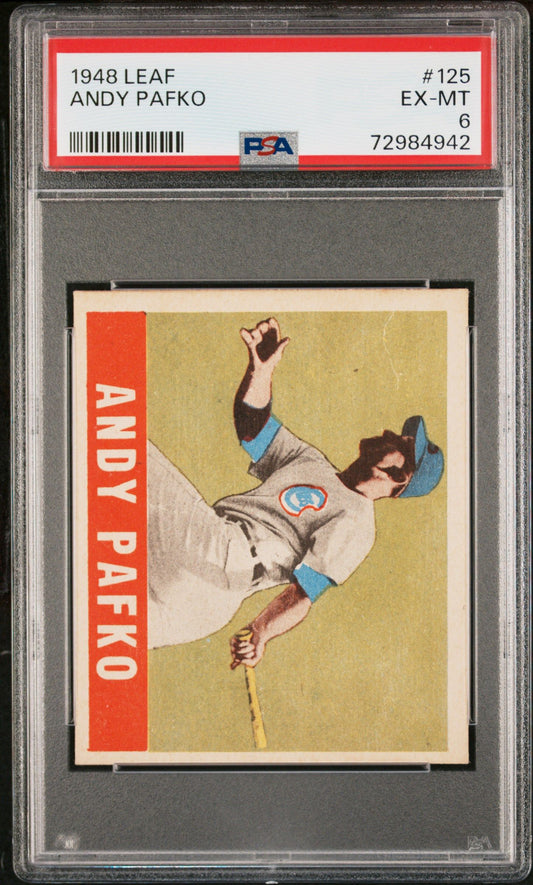 1948 LEAF ANDY PAFKO #125 PSA 6