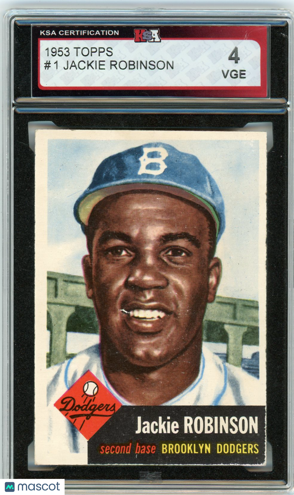 1953 Topps Jackie Robinson #1 KSA 4