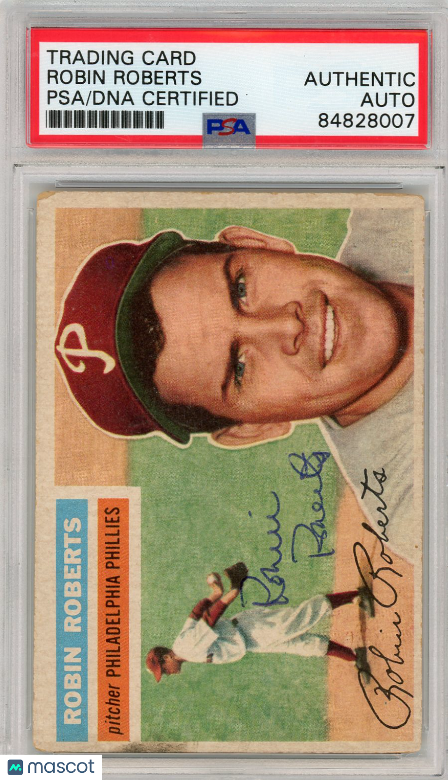 1956 Topps Robin Roberts PSA A Auto A