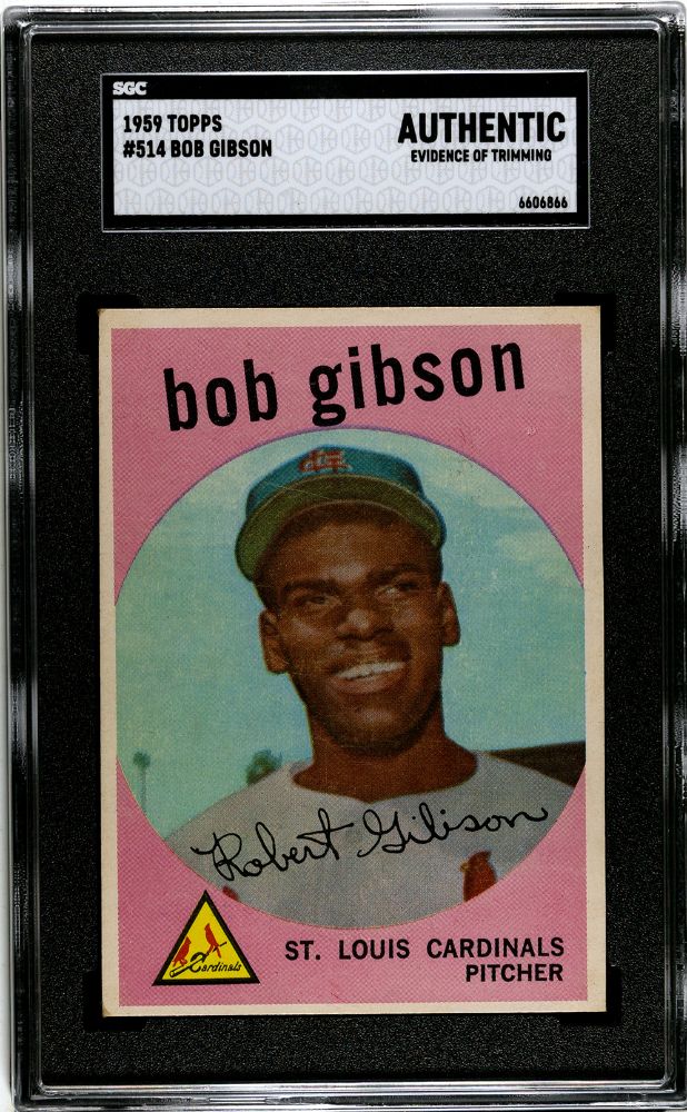 1959 TOPPS BOB GIBSON #514 SGC AUTHENTIC