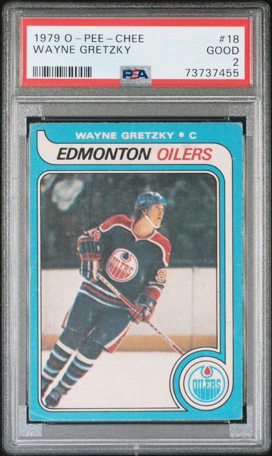 1979 O-PEE-CHEE WAYNE GRETZKY #18 PSA 2