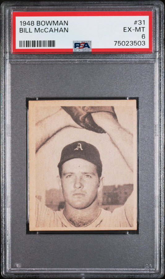 1948 BOWMAN BILL MCCAHAN #31 PSA 6