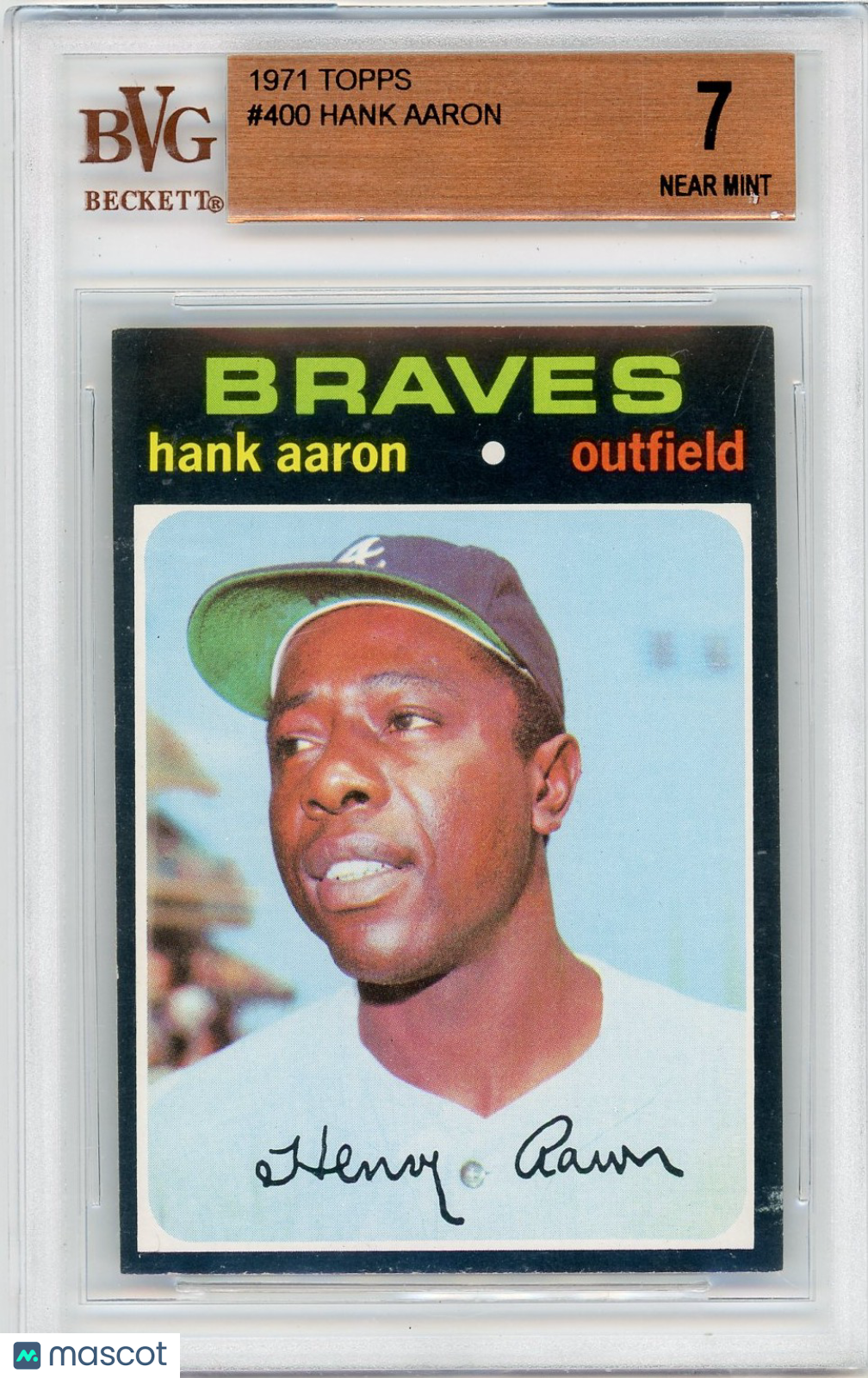 1971 Topps Hank Aaron #400 BVG 7