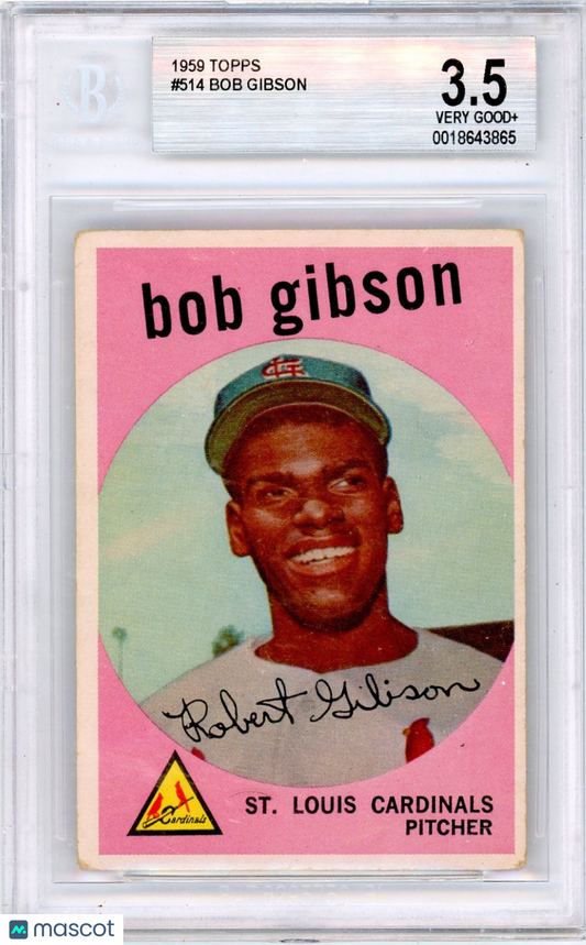1959 Topps Bob Gibson #514 BVG 3.5 Rookie