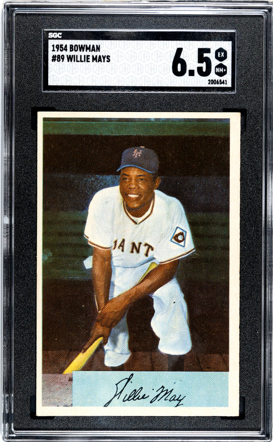 1954 BOWMAN WILLIE MAYS #89 SGC 6.5