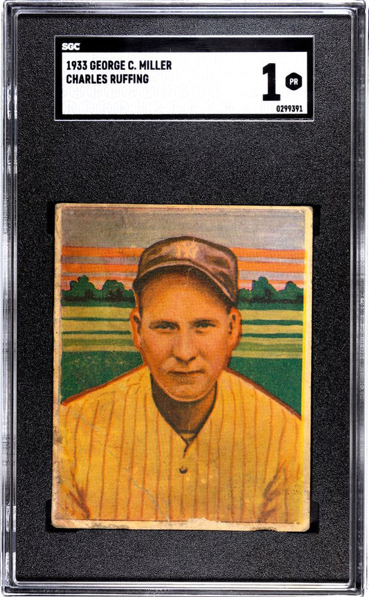 1933 CHARLES RUFFING GEORGE C. MILLER SGC 1