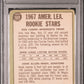 1967 Topps A. L. Rookies #569 R. Carew H. Allen PSA 2