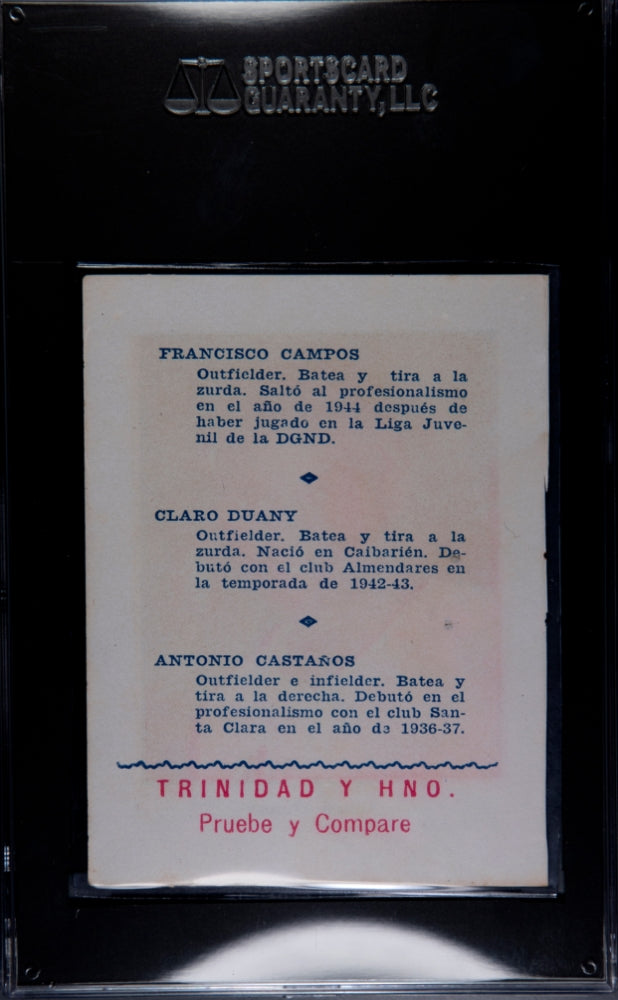 1948 Cuban League Buck Leonard Trinidad Y Hno SGC A