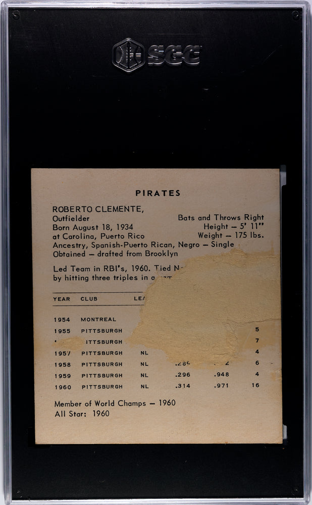 1961 Kahn's Roberto Clemente SGC 1