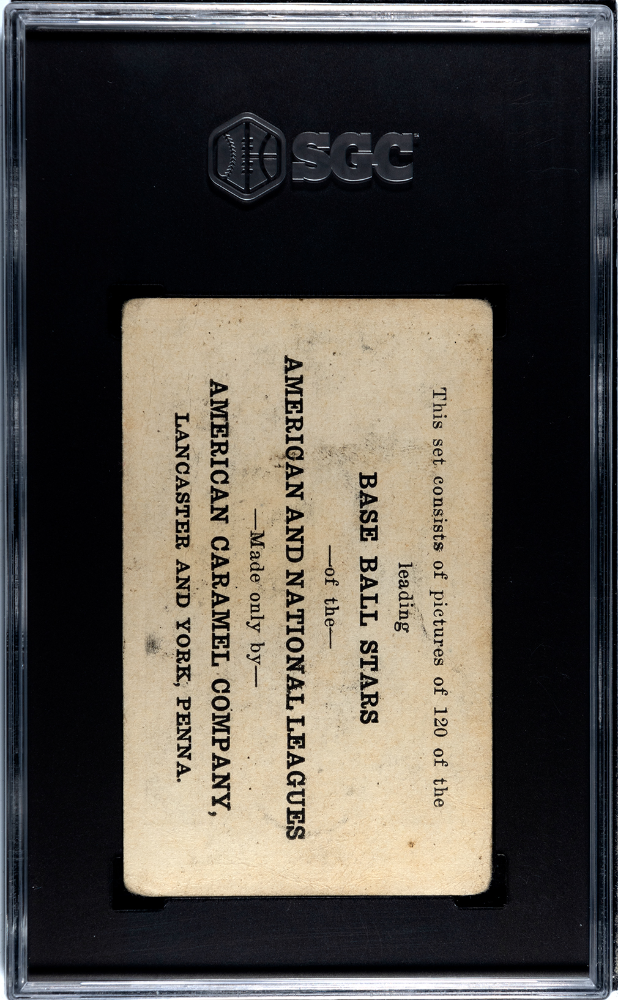 1922 American Caramel Co. Series of 120 (E121) Eppa Rixey SGC 1