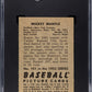 1952 Bowman Mickey Mantle #101 SGC 5