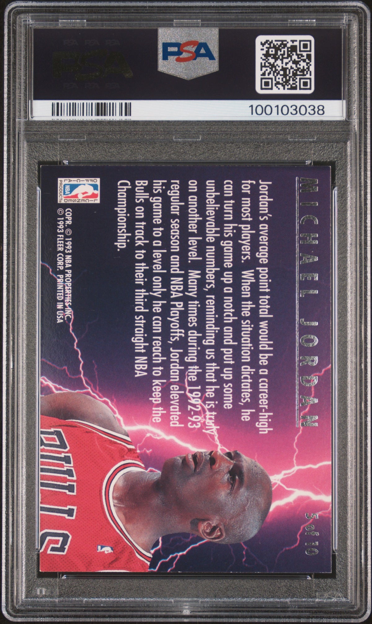 1993 Ultra Scoring Kings Michael Jordan #5 PSA 5