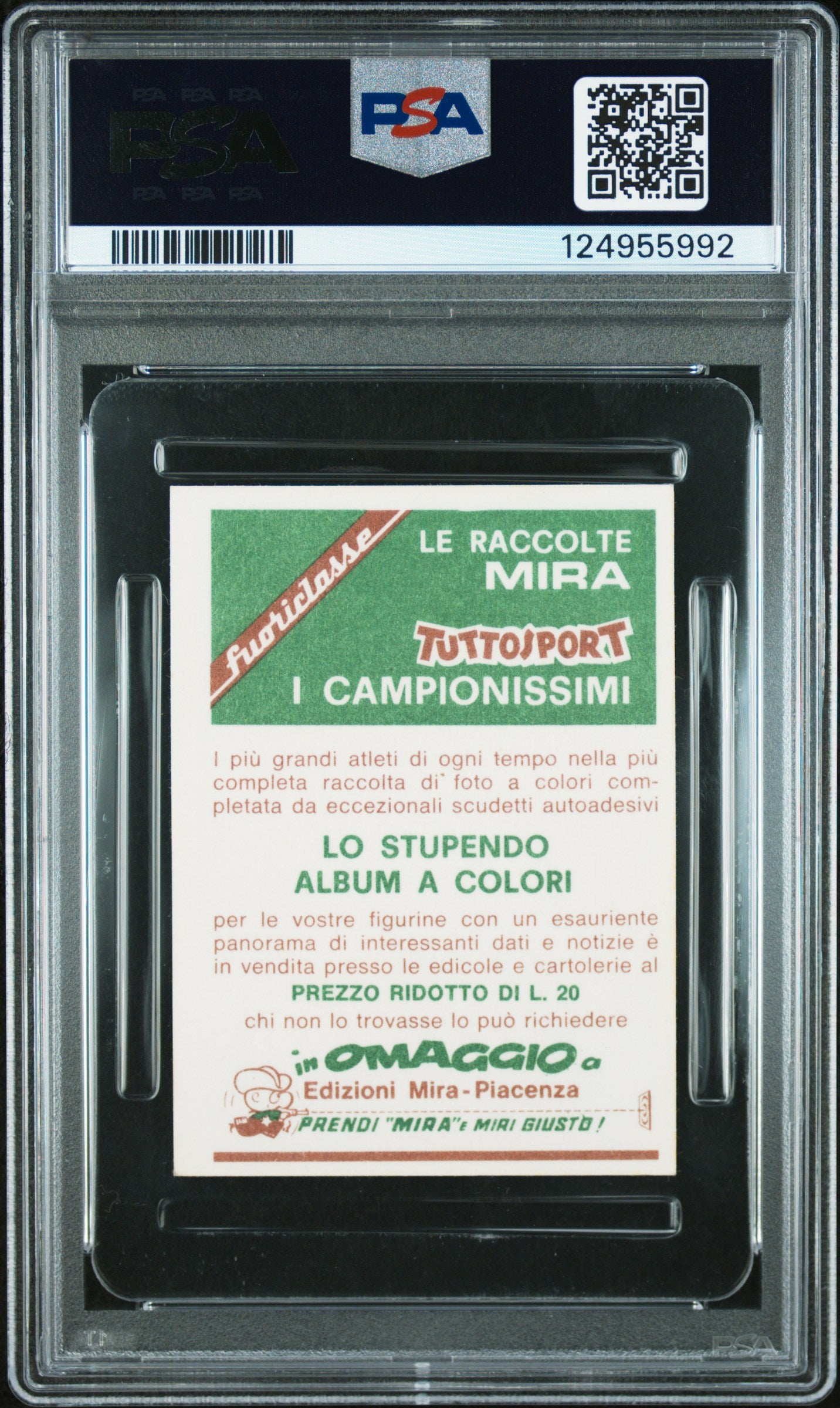 1968 Mira Tuttosport I Campionissimi Wilt Chamberlain #488 PSA 6.5