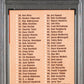 1963 Fleer Checklist 1-88 PSA 5