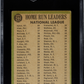 1967 Topps N. L. Home Run Leaders #244 SGC 4