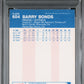 1987 Fleer Barry Bonds #604 PSA 6 Auto 10