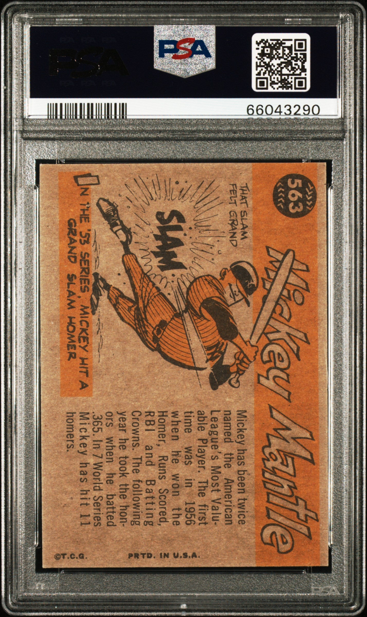 1960 Topps Mickey Mantle #563 All Star PSA A