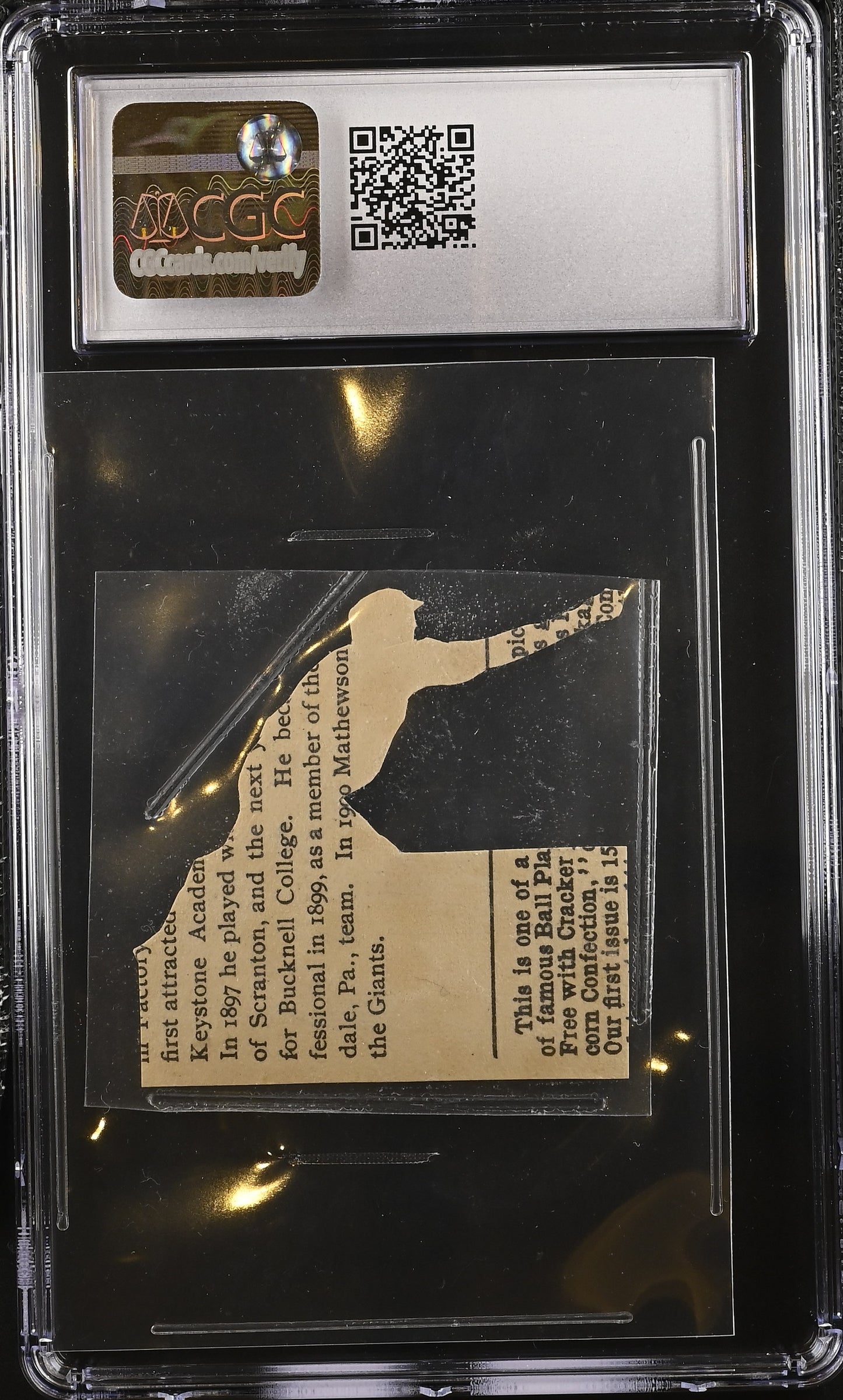 1914 Cracker Jack Christy Mathewson #88 CGC AA