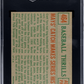 1959 Topps Mays' Catch #464 Baseball Thrills SGC 8
