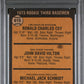 1973 Topps Rookie 3RD Basemen #615 Rookie 3RD Basemen PSA 4 Auto 9
