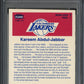 1986 Fleer Sticker K. Abdul-Jabbar #1 PSA 9