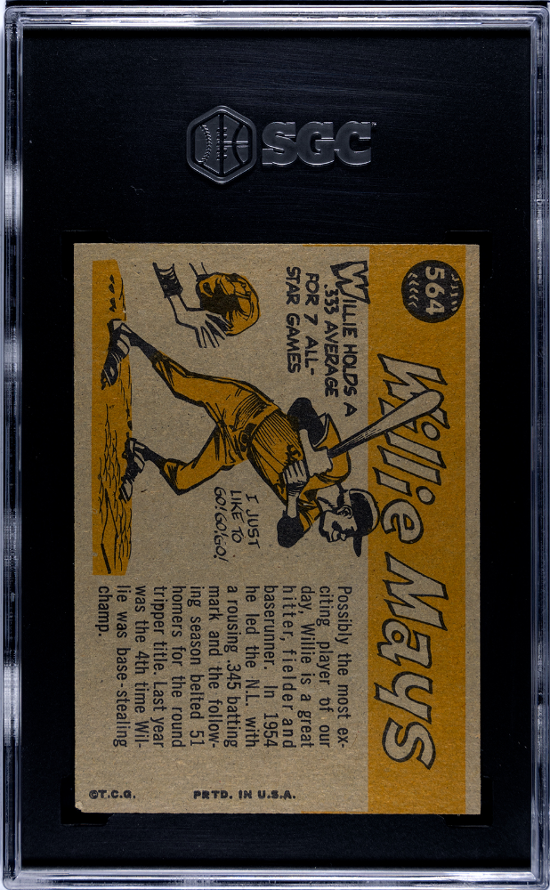 1960 Topps Willie Mays #564 All Star SGC 4