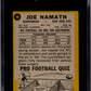 1967 Topps Milton Bradley Joe Namath #98 SGC 6