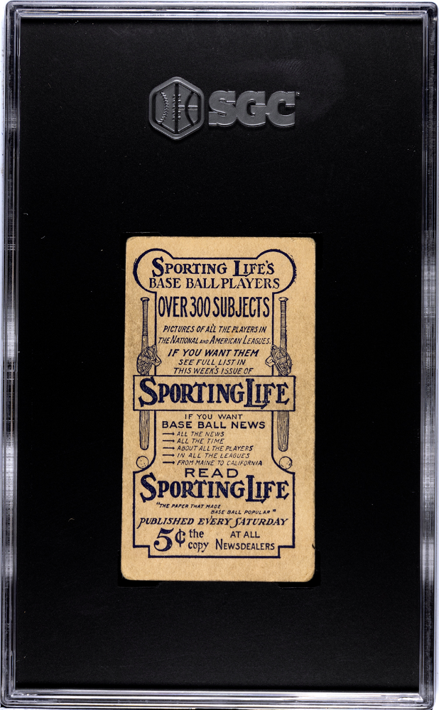 1910 Sporting Life (M116) Jim Scott SGC 1.5