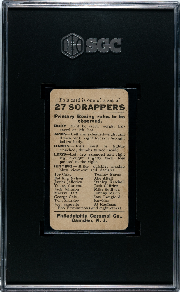 1910 Philadelphia Caramel Jack Johnson #E79 SGC 1.5