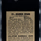 1948 Leaf Gum Co. Warren Spahn #32 SGC 3