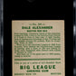 1933 Goudey Dale Alexander #221 SGC 3