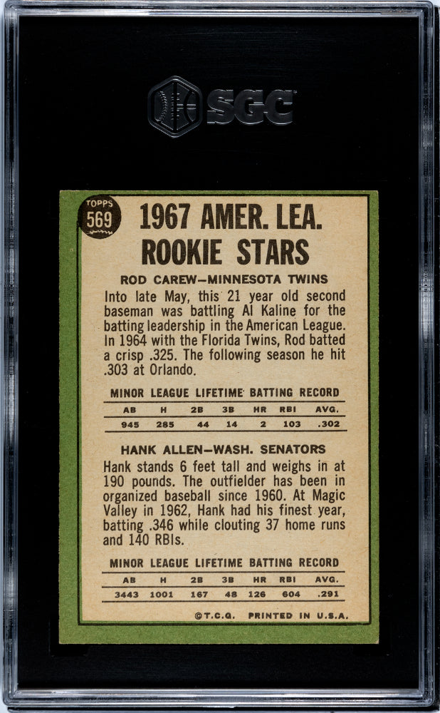 1967 Topps Rod Carew #569 SGC 5.5