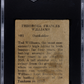 1949 M.P. & Co. Ted Williams #101 SGC 3