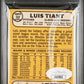 1968 Topps Luis Tiant #532 PSA 2 Auto 8