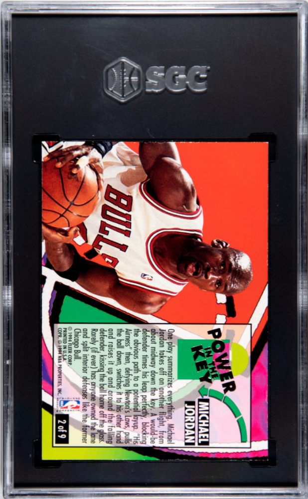 1993 Fleer Ultra Michael Jordan #2 Power In The Key SGC 8.5