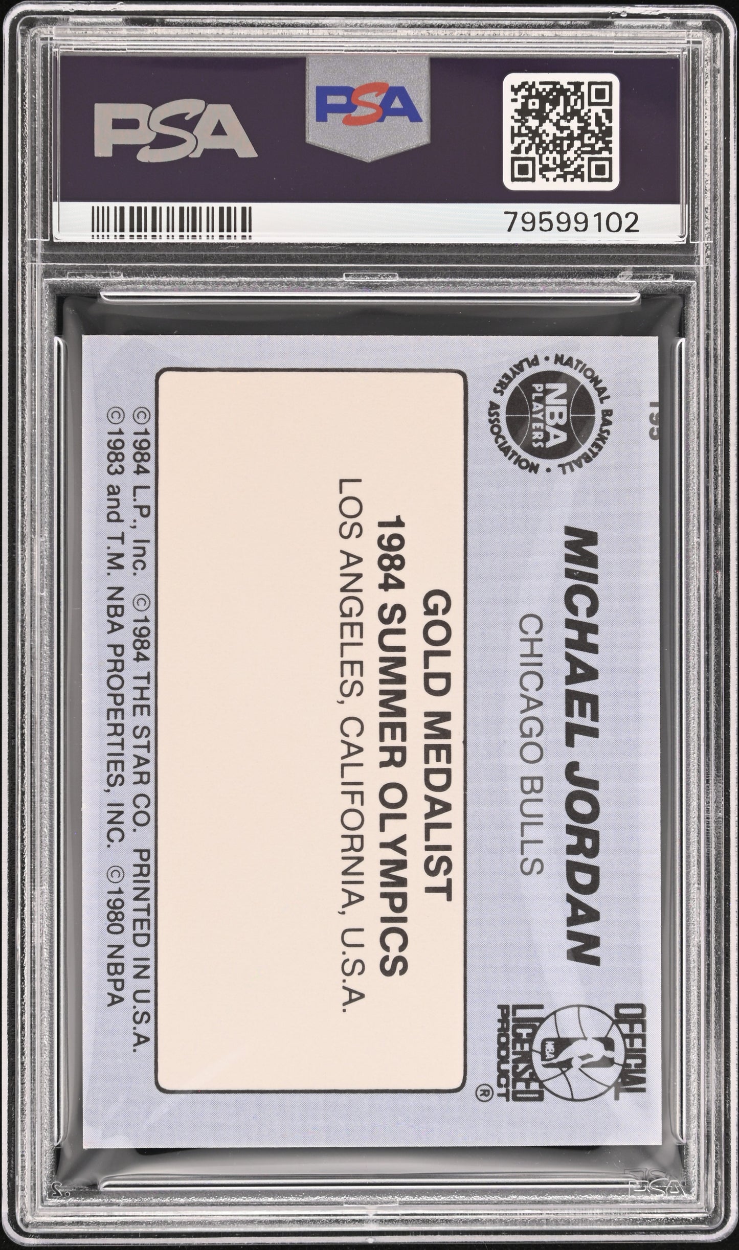 1984 Star Michael Jordan #195 PSA 8