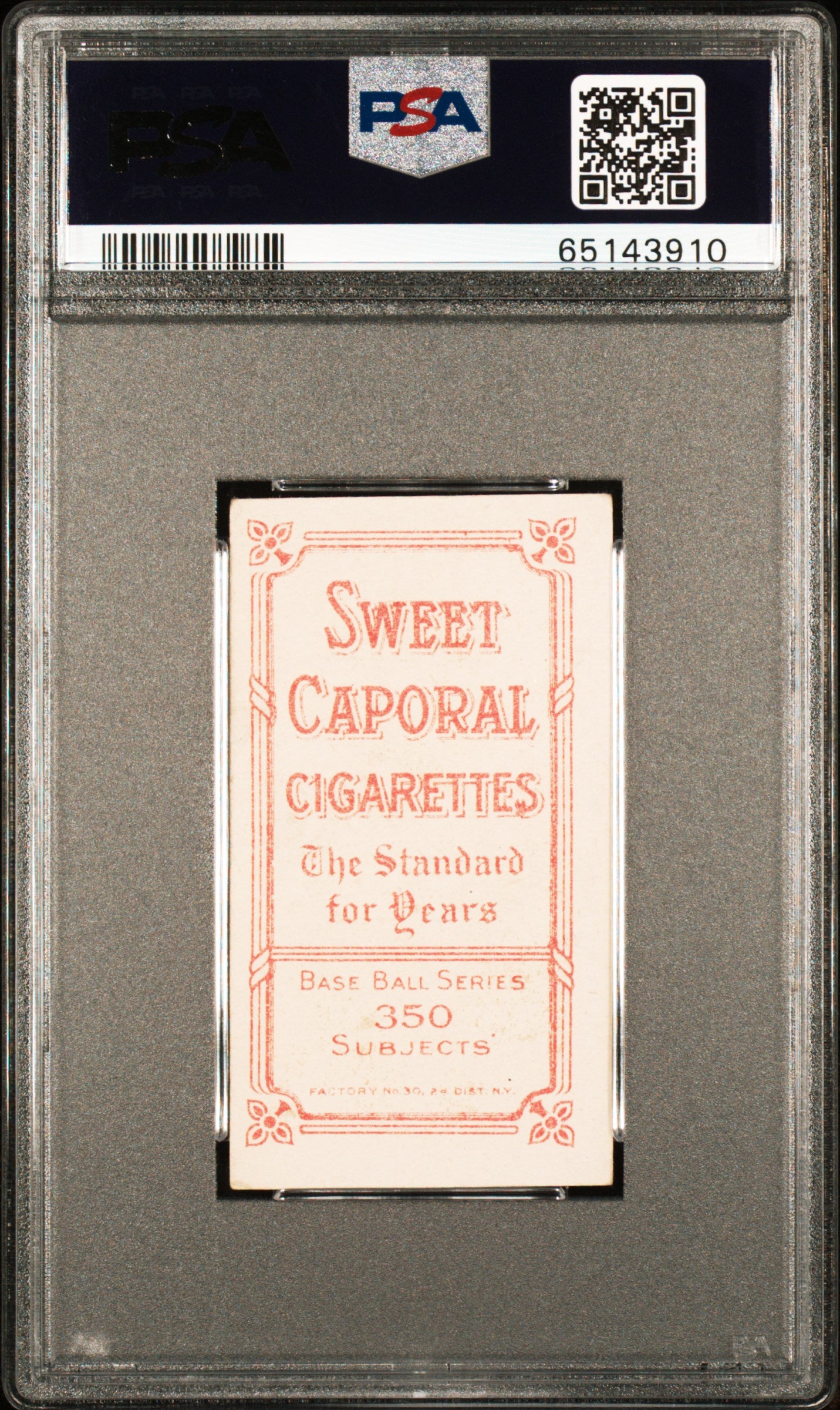 1909-11 T206 Sweet Caporal 350/30 Danny Hoffman ST. Louis PSA 3