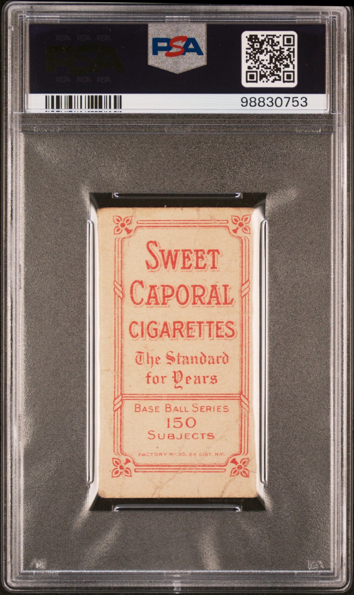 1909-11 T206 Sweet Caporal 150/30 Al Shaw ST. Louis PSA 1
