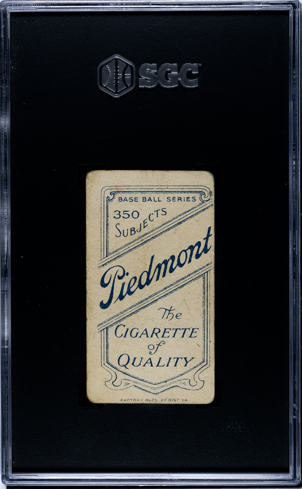 1910 Piedmont Cigarettes (T206) Johnny Kling SGC 1.5