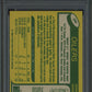 1980 O-Pee-Chee Mark Messier #289 Err BK. Says Shoots RT. PSA 9