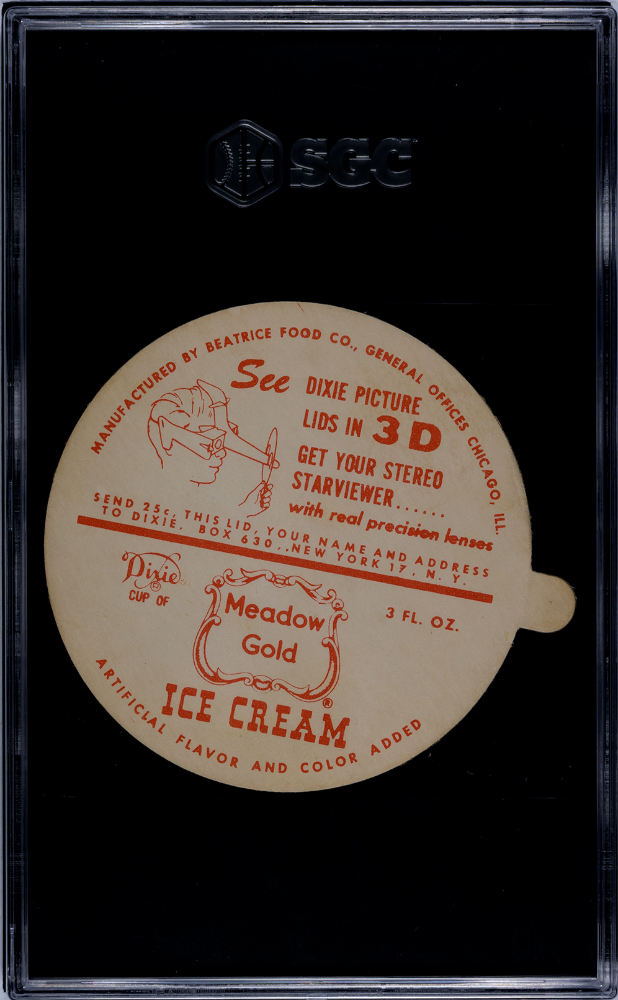 1954 Dixie Lids Danny O'connell Meadow Gold Ice Cream SGC 5
