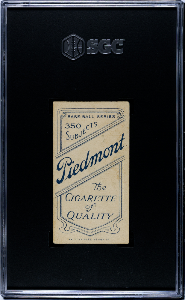 1910 Piedmont Cigarettes (T206) Dick Rudolph SGC 4