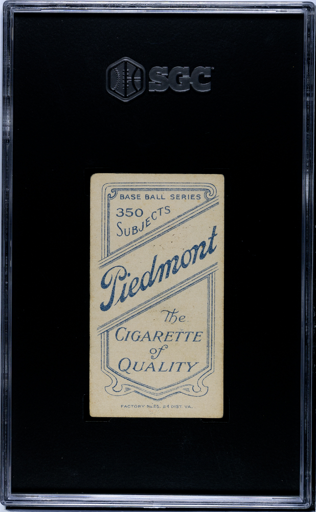 1910 Piedmont Cigarettes (T206) Tom Downey Fielding SGC 4