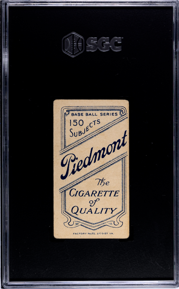 1909 Piedmont Cigarettes (T206) Hughie Jennings Portrait SGC 2