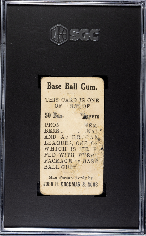 1909 Dockman & Sons Gum (E92) Bob Bescher SGC 1