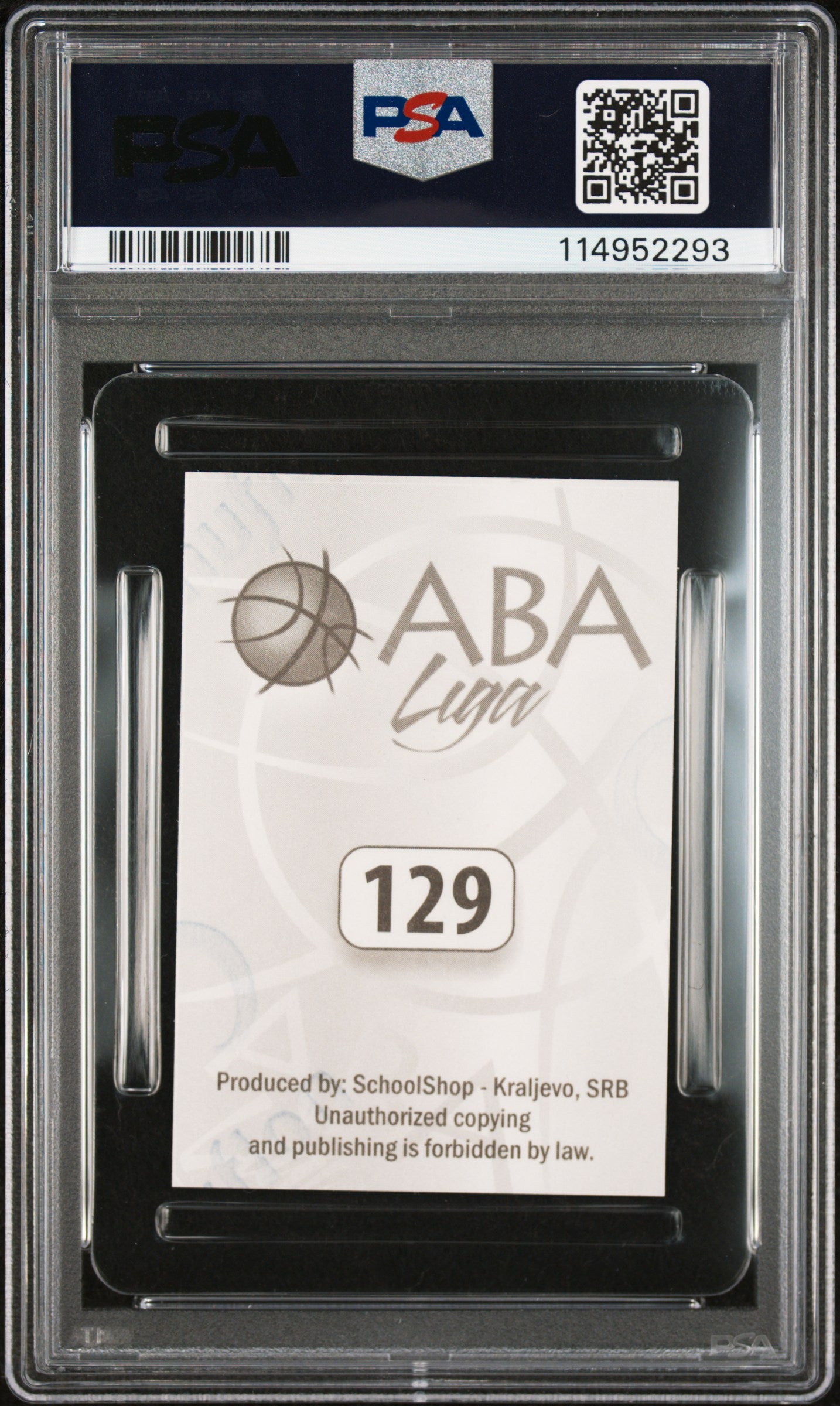 2014 Schoolshop Aba Liga Nikola Jokic #129 PSA 9