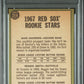 1967 Topps Red Sox Rookies #314 Red Sox Rookies PSA 8 Auto 10