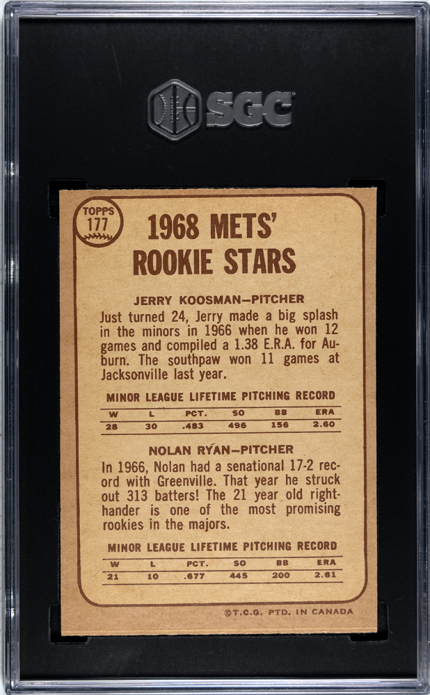 1968 O-Pee-Chee Nolan Ryan #177 SGC 5